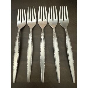 VENETIA Oneida Community Stainless  18/8 Salad Forks--6 3/4" Set Of 5